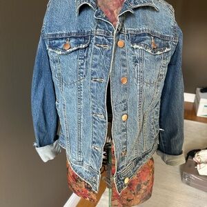 Universal Thread Denim Jacket with Copper Accents